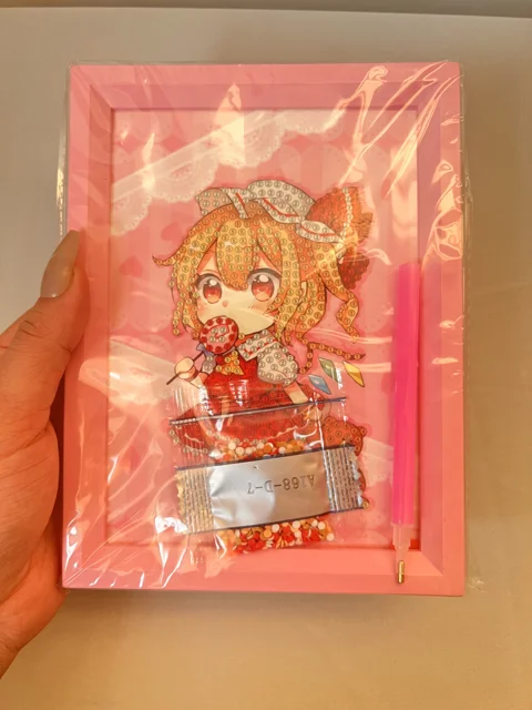 نقاشی الماسی صورتی